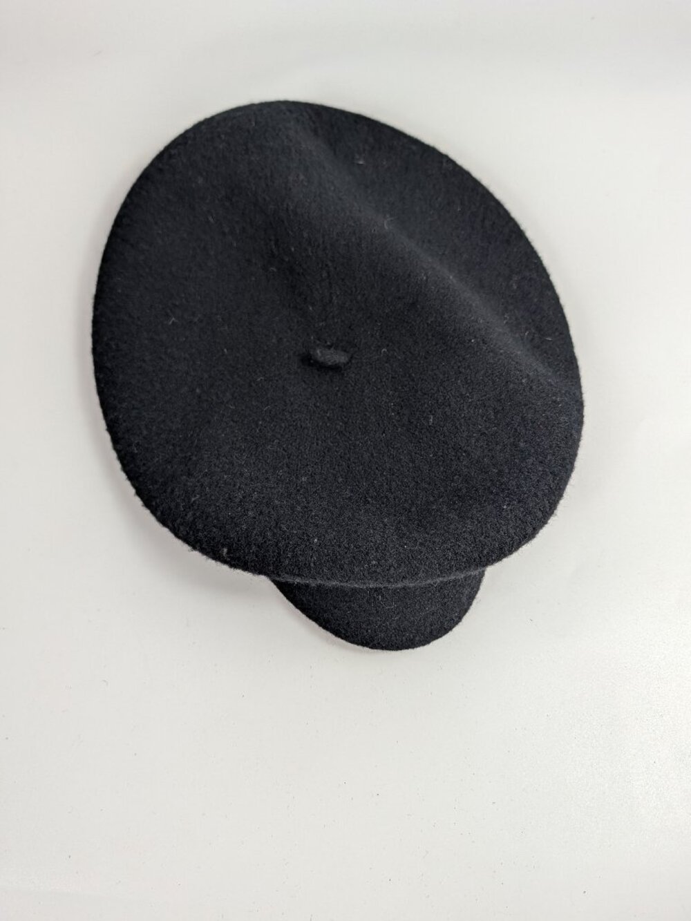 Vintage Normandy Ultrabasque 100% Wool Black Beret Hat Made in Czechosolvakia